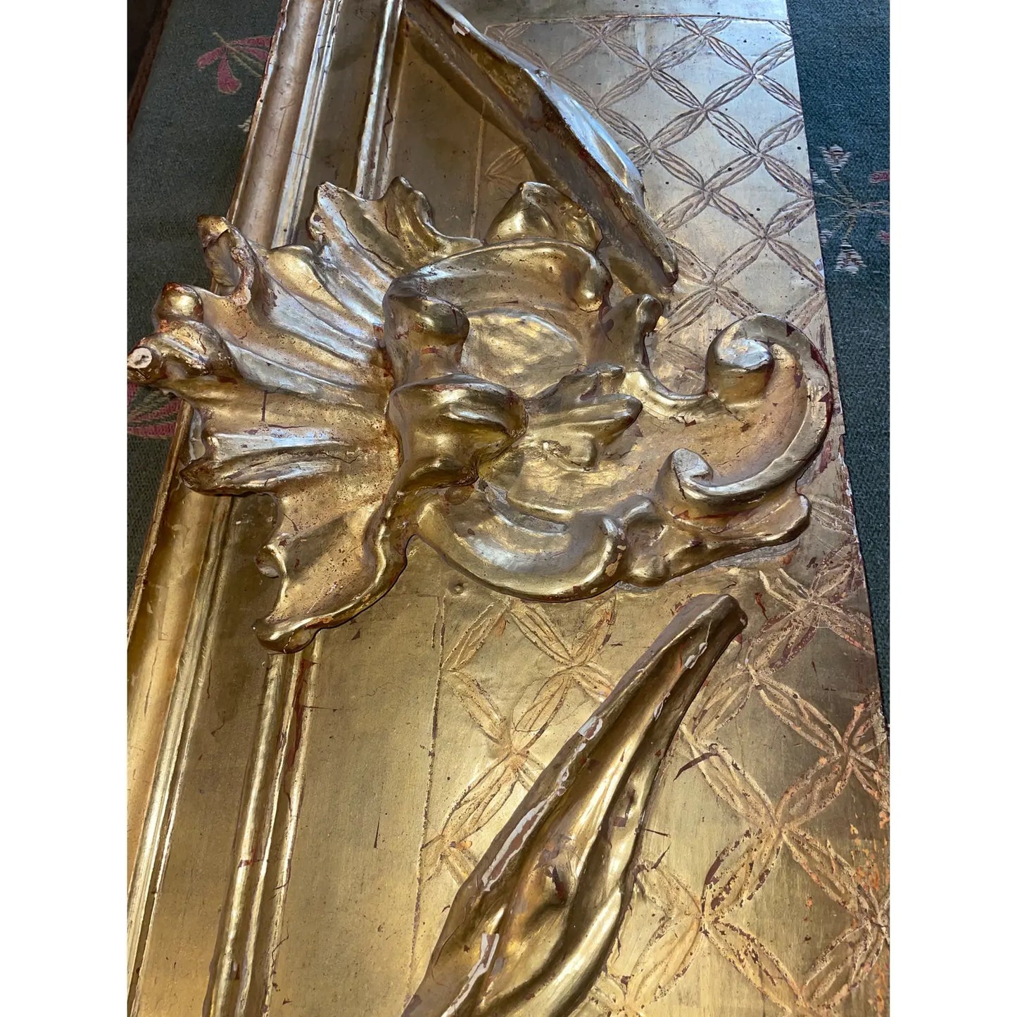 23 Karat Gold Gilded Plaque on Board