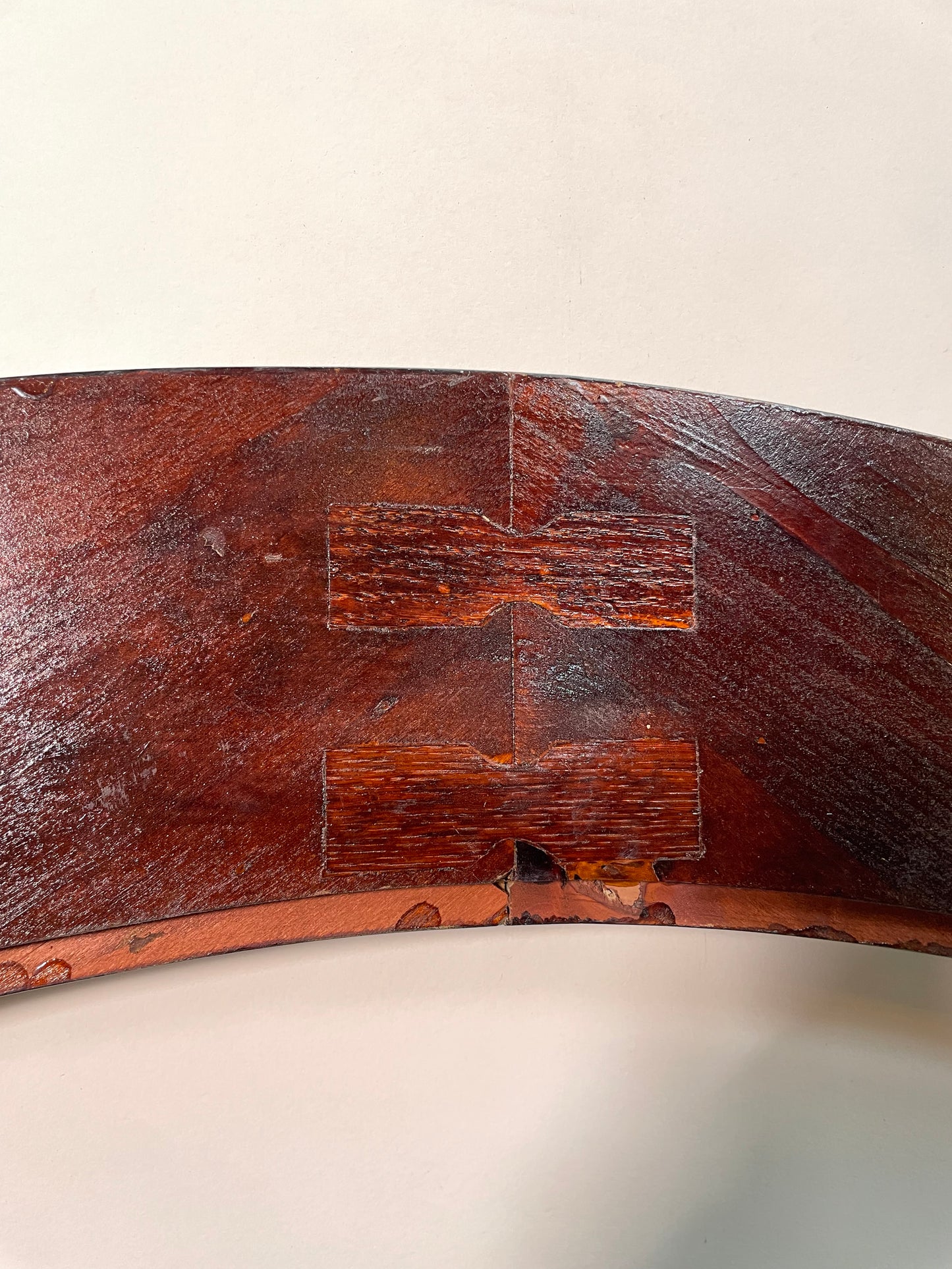 Mahogany Hand-Carved Oval Frame