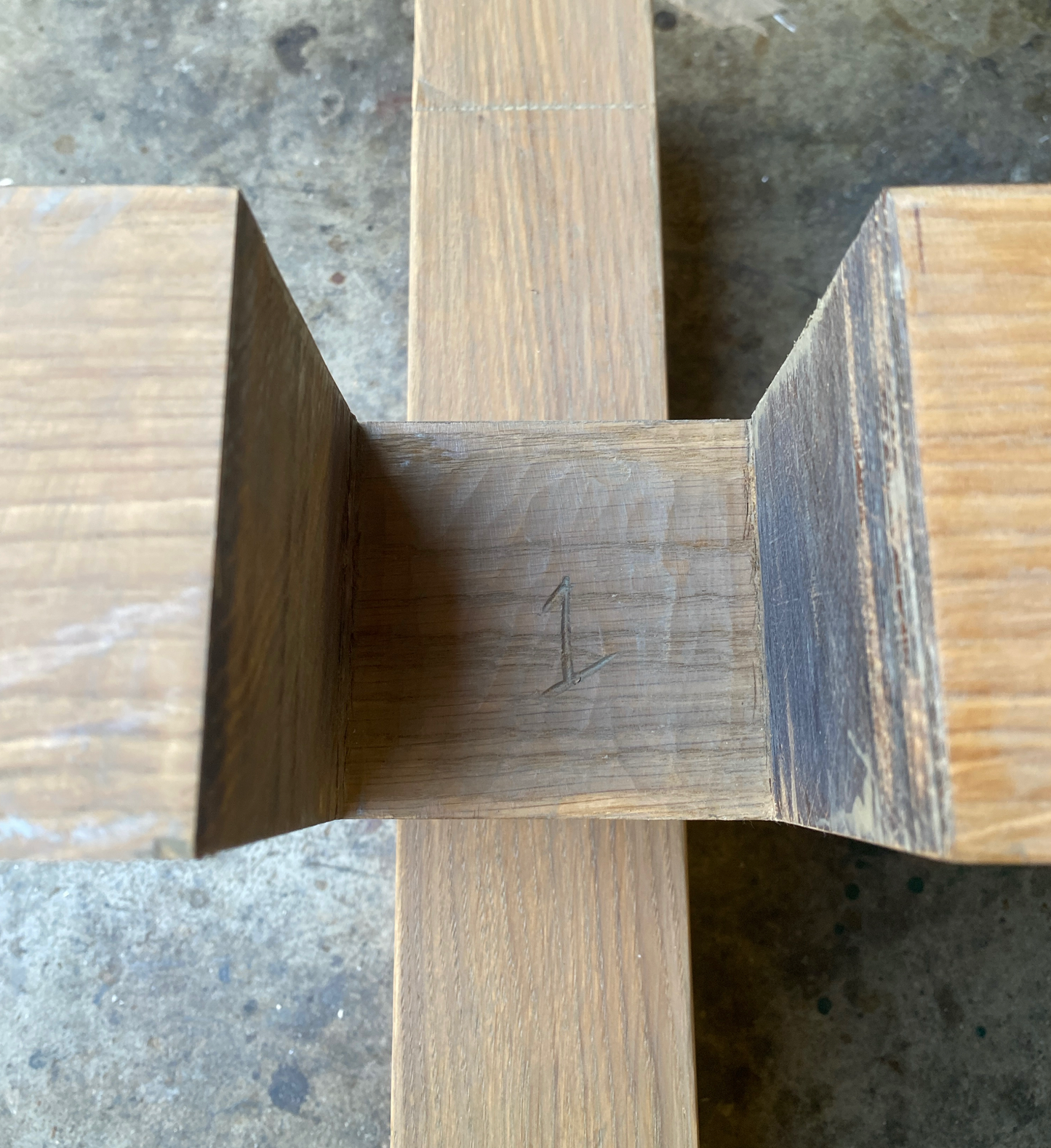 Custom Concrete & Wood Coffee Table
