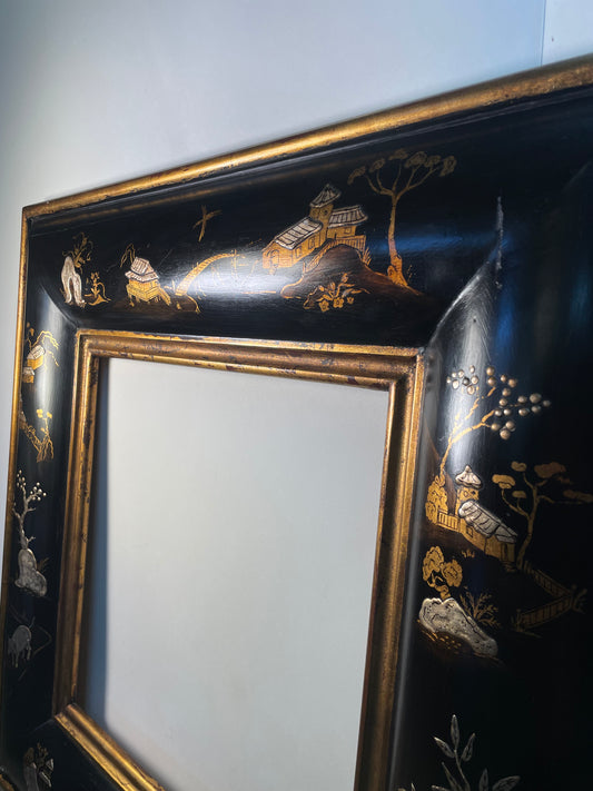 Black Chinoiserie Square Frame