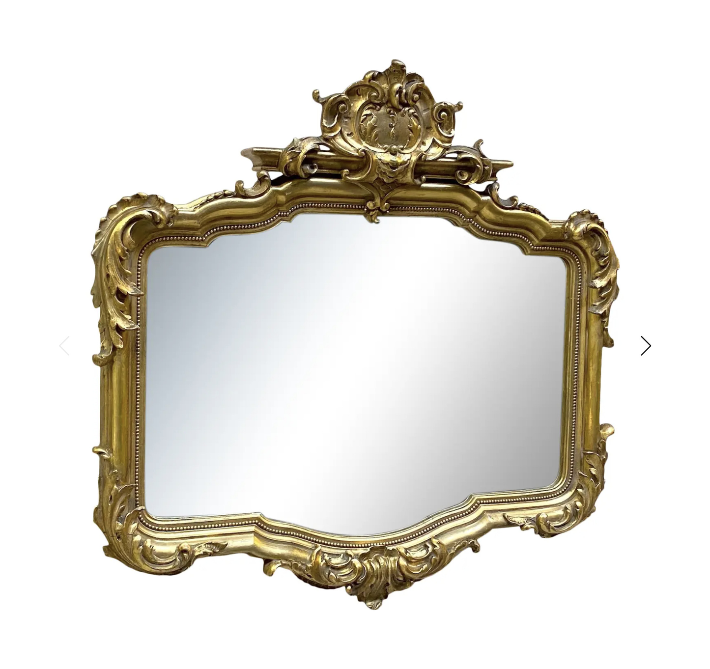 19th Century French Rococo Gilt Mirror