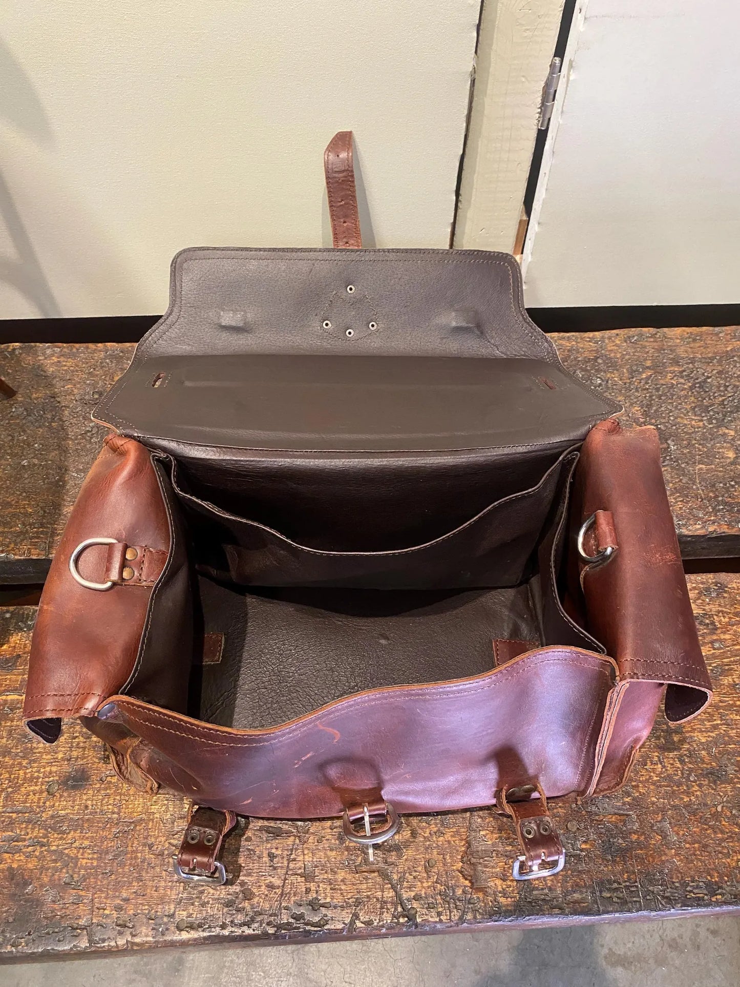 Saddleback Leather Side Pocket Leather Duffle Bag