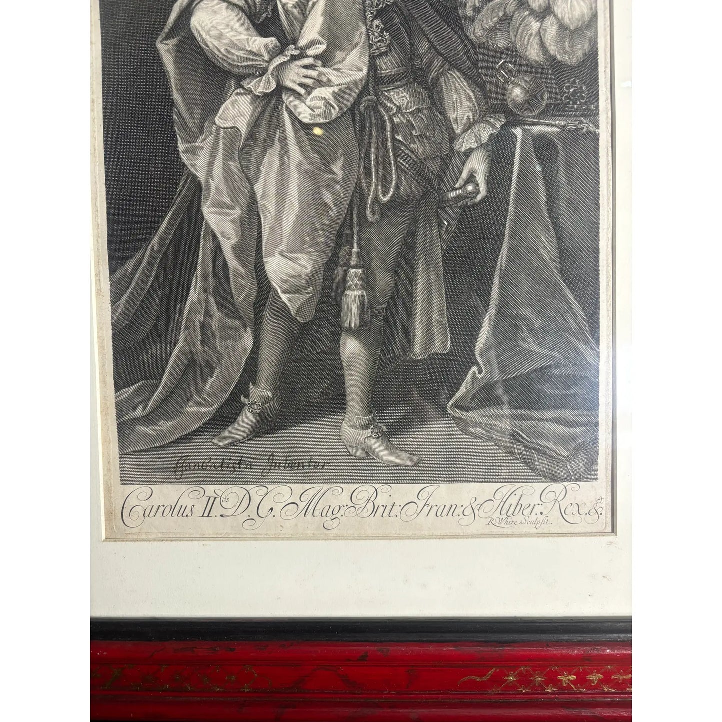 17th Century King Charles II of England Framed Picture