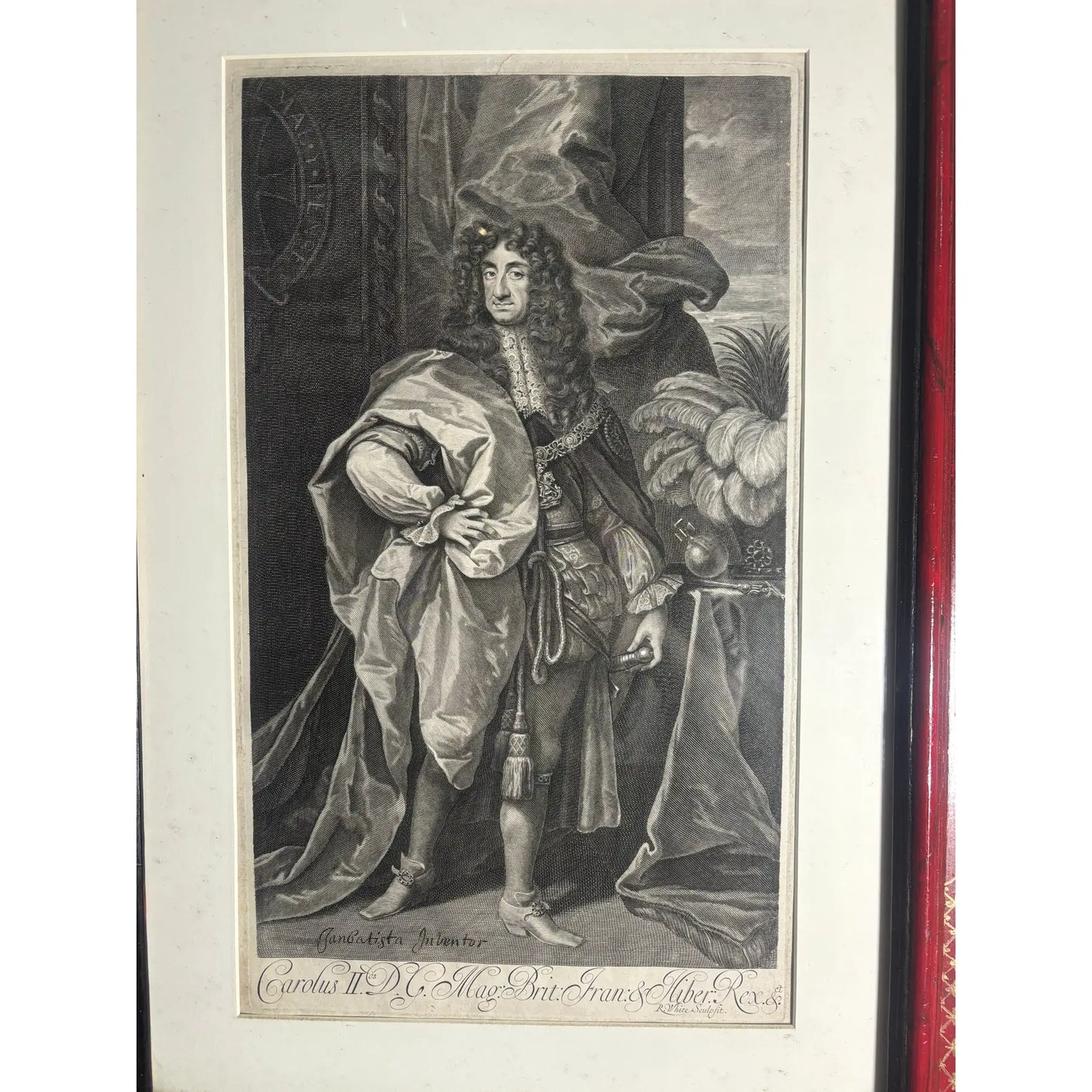 17th Century King Charles II of England Framed Picture