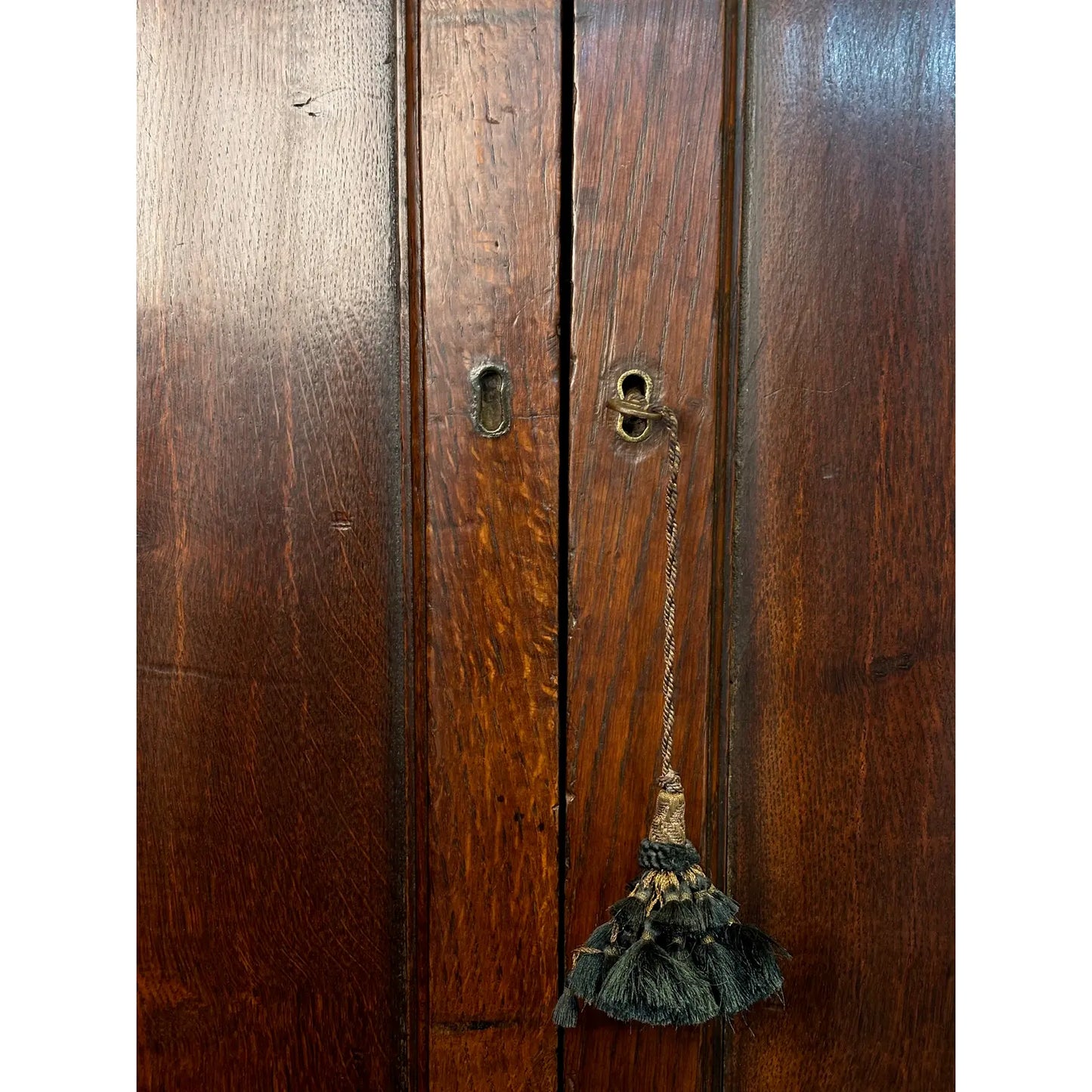 18th-Century Georgian Oak Bureau Bookcase