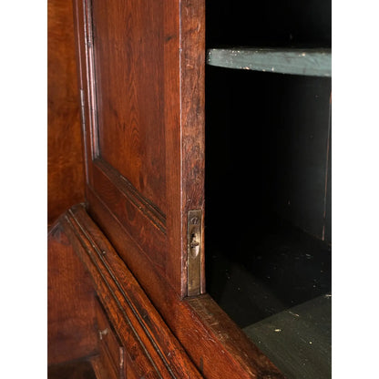 18th-Century Georgian Oak Bureau Bookcase