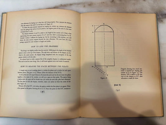 1940s "Handbook of Drapery Patterns" by Ina M. Germaine