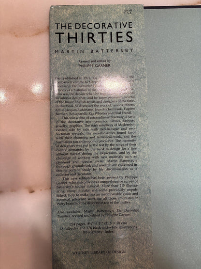 The Decorative Thirties by Martin Battersby, 1988