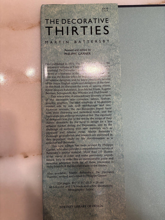The Decorative Thirties by Martin Battersby, 1988