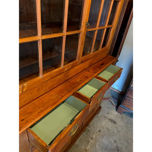 19th Century American Pennsylvania Dutch Step-Back Cupboard