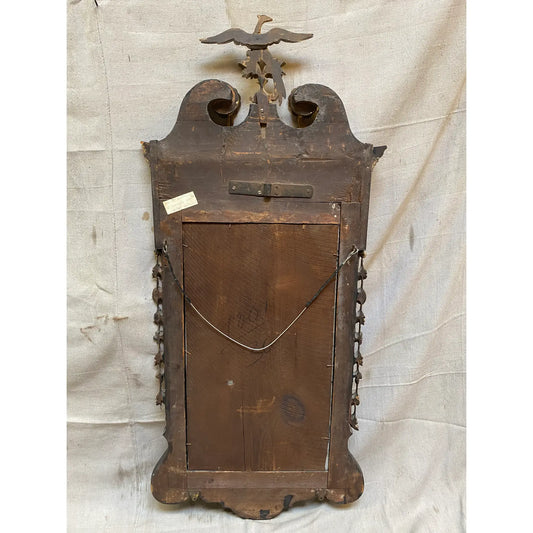 19th Century Federal Style Gilded Mahogany Wall Mirror With Phoenix Crest