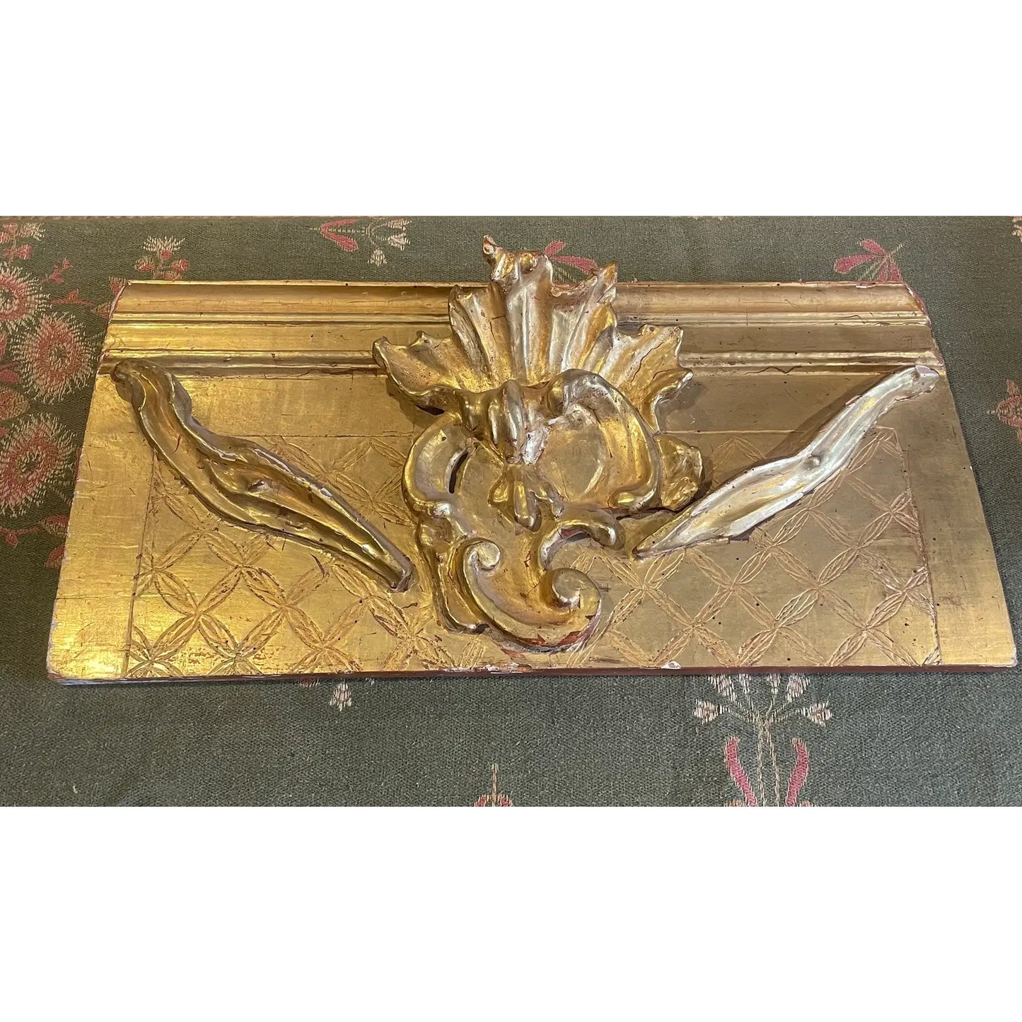 23 Karat Gold Gilded Plaque on Board
