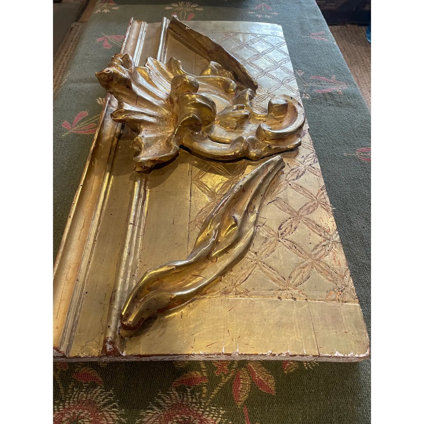 23 Karat Gold Gilded Plaque on Board