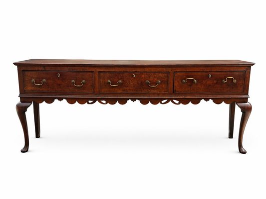 18th-Century English Georgian Oak Sideboard
