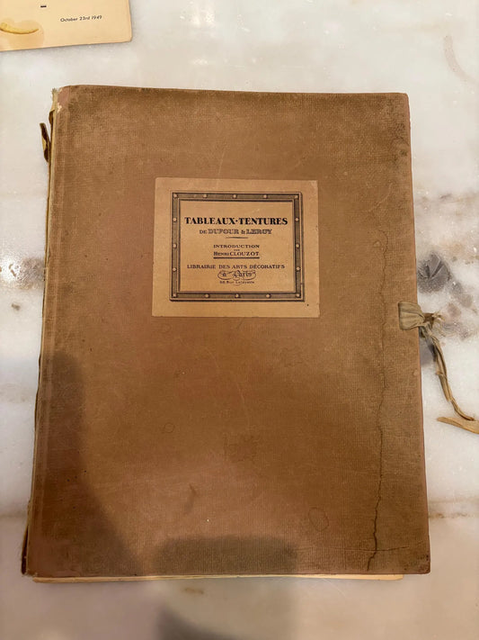 Antique portfolio, 'Tableaux-Tentures de Dufour & Leroy' 1920-1930