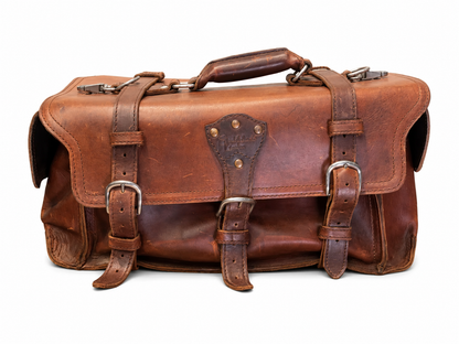 Saddleback Leather Side Pocket Leather Duffle Bag