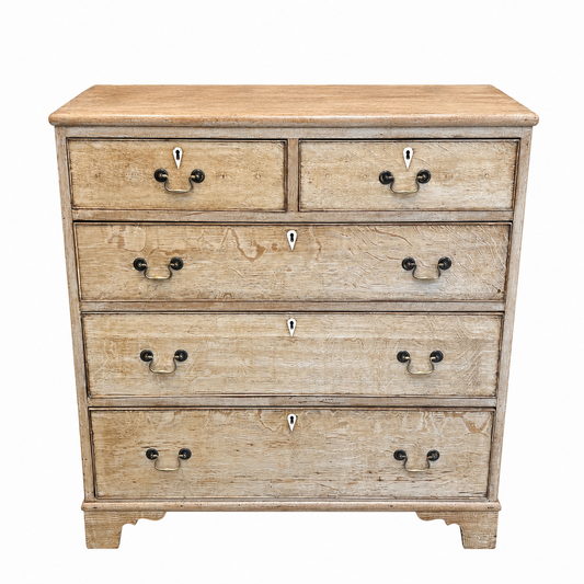 18th Century Georgian Lightened Mahogany Chest of Drawers