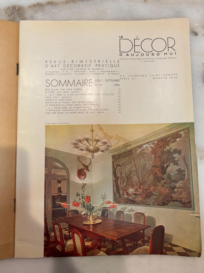 French interior design magazine 'Le Décor d'Aujourd'hui'