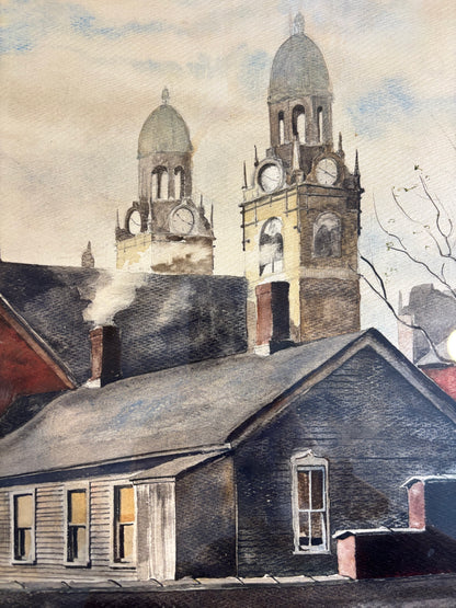'Saint Stanislaus Kostka Catholic Church' Framed Painting by George Warner