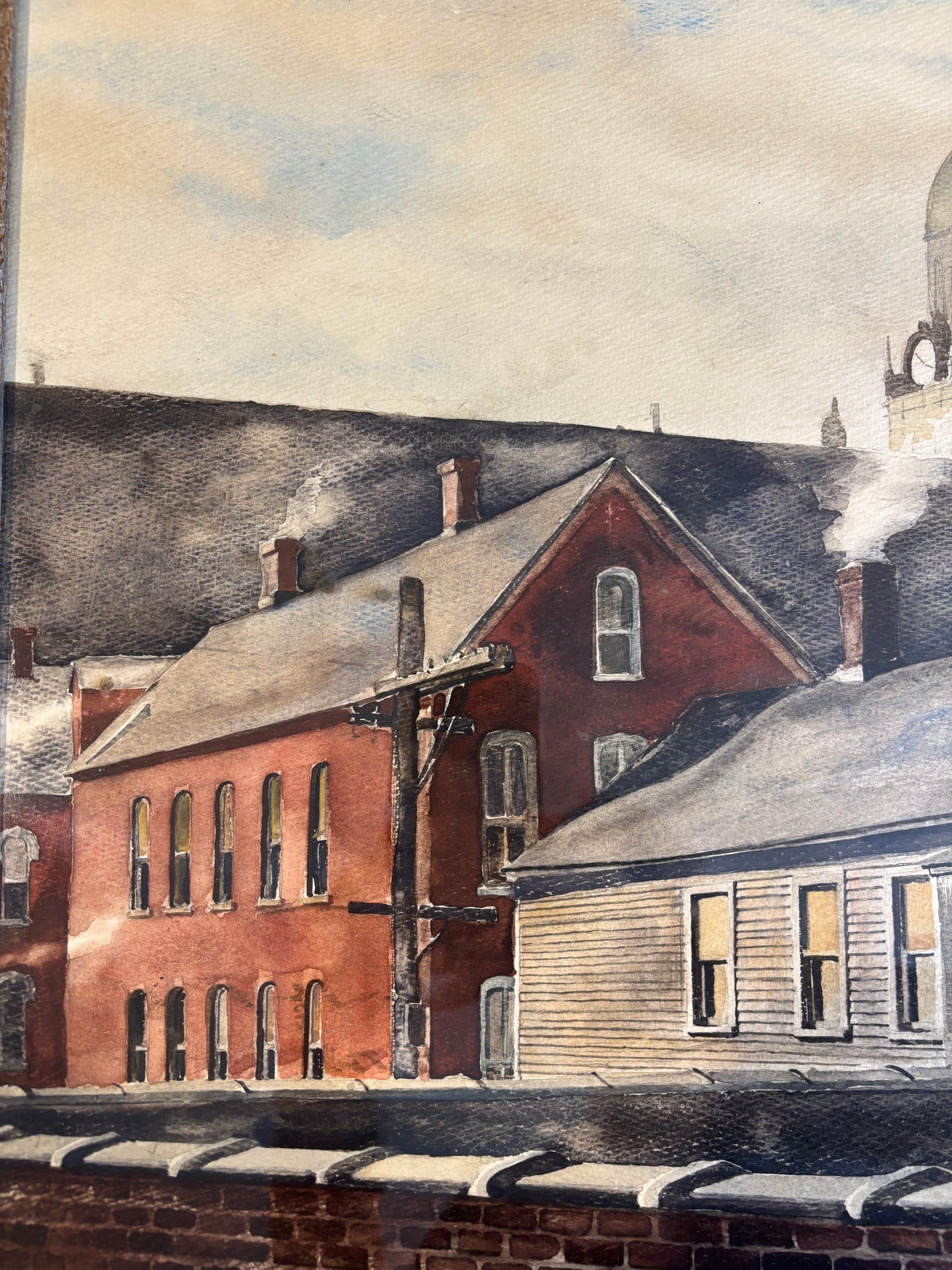 'Saint Stanislaus Kostka Catholic Church' Framed Painting by George Warner