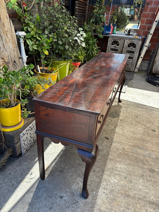 18th-Century English Georgian Oak Sideboard
