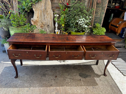 18th-Century English Georgian Oak Sideboard