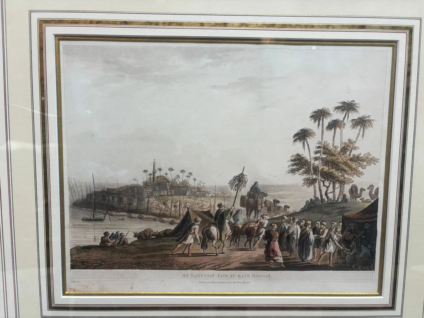 Luigi Mayer - "Views in Egypt, 1812" with Gold Frame
