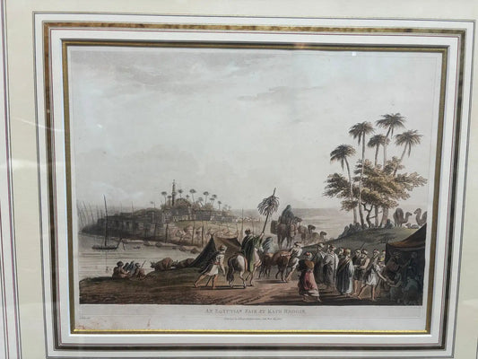 Luigi Mayer - "Views in Egypt, 1812" with Gold Frame