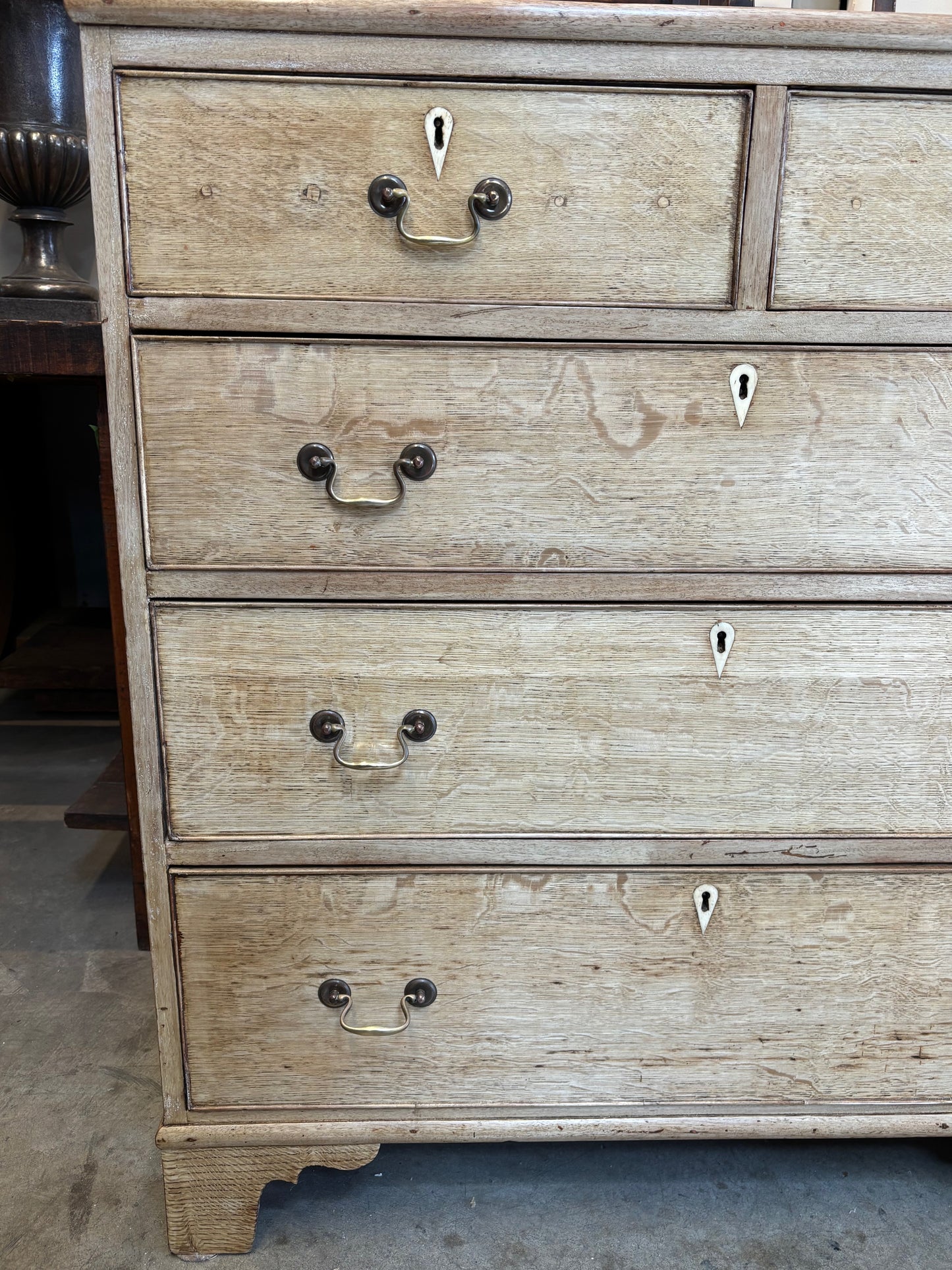 18th Century Georgian Lightened Mahogany Chest of Drawers
