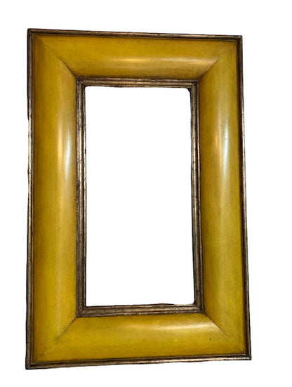 20th Century Citrone and Silver Convex Frame