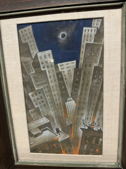 Modernist Urban Cityscape, Unknown Artist