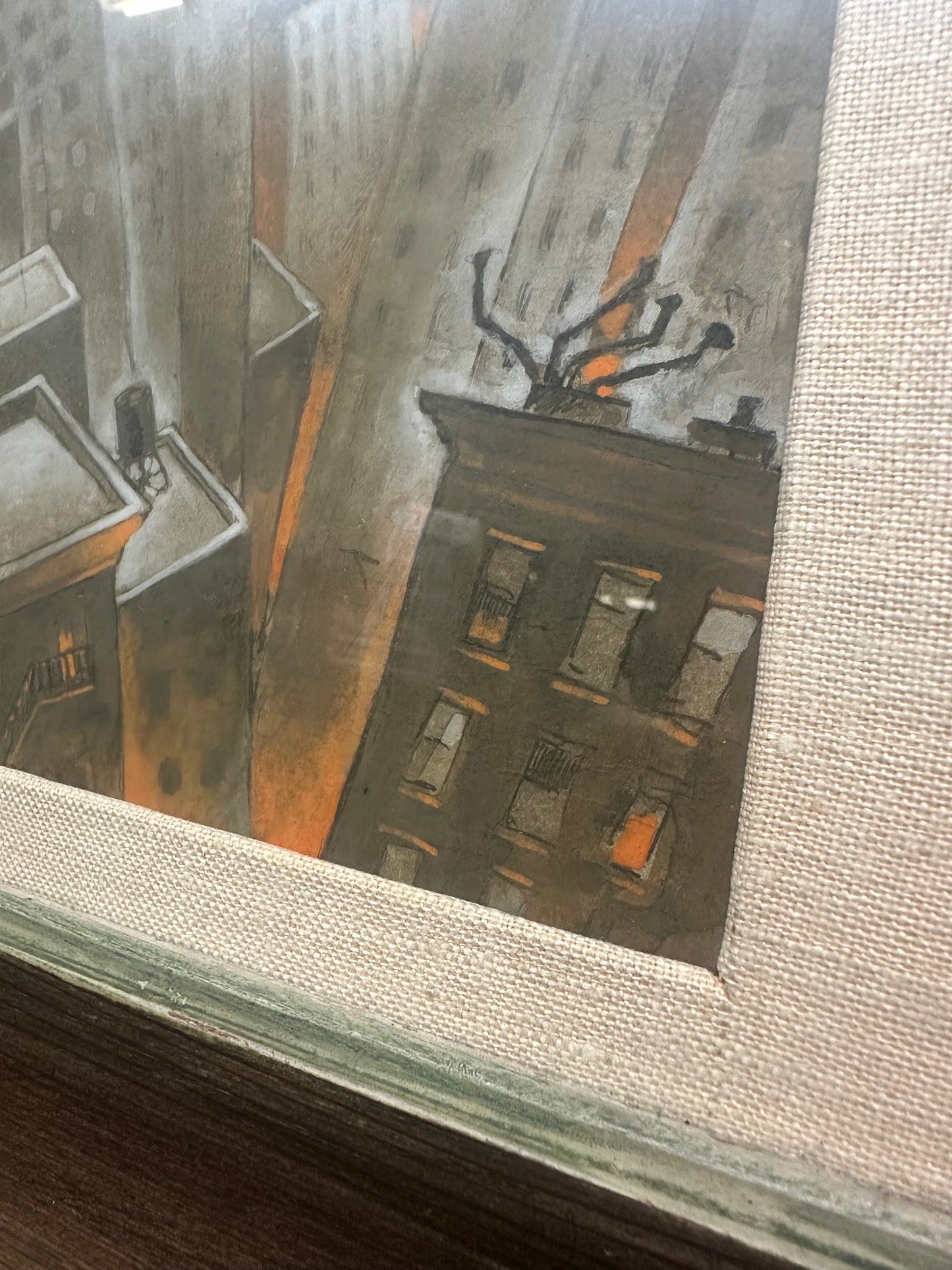 Modernist Urban Cityscape, Unknown Artist