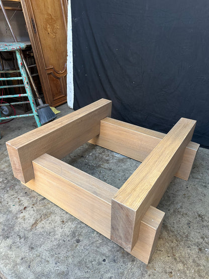 Custom Concrete & Wood Coffee Table