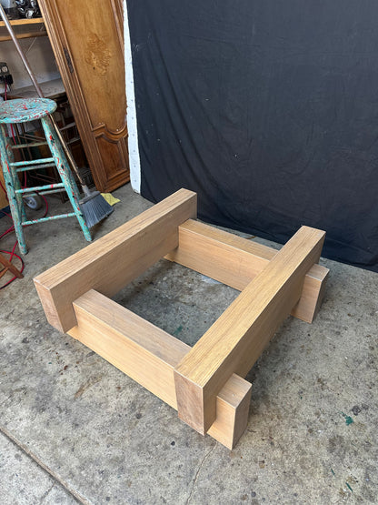 Custom Concrete & Wood Coffee Table