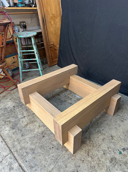 Custom Concrete & Wood Coffee Table