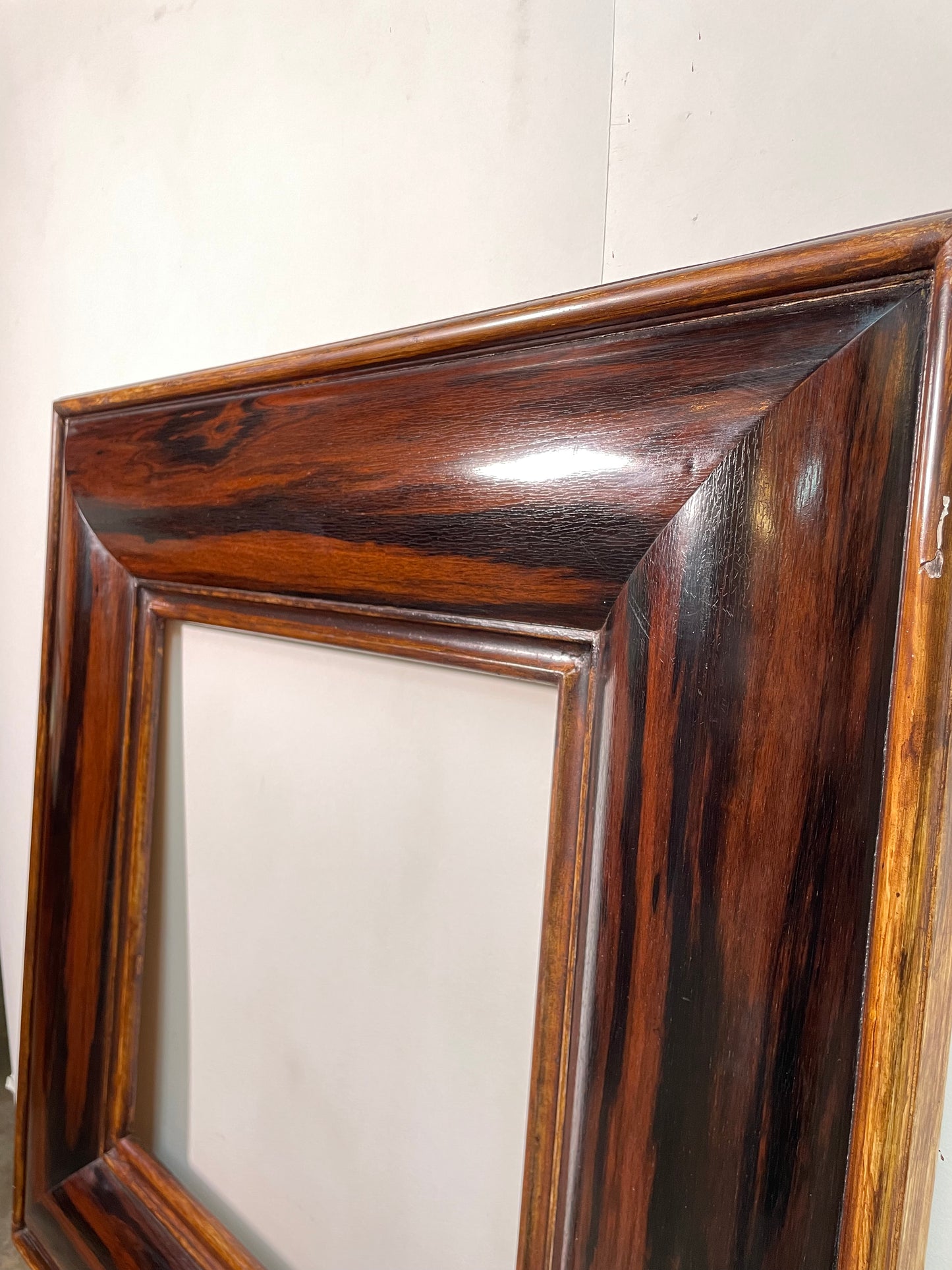 Macassar Ebony Square Wood Frame