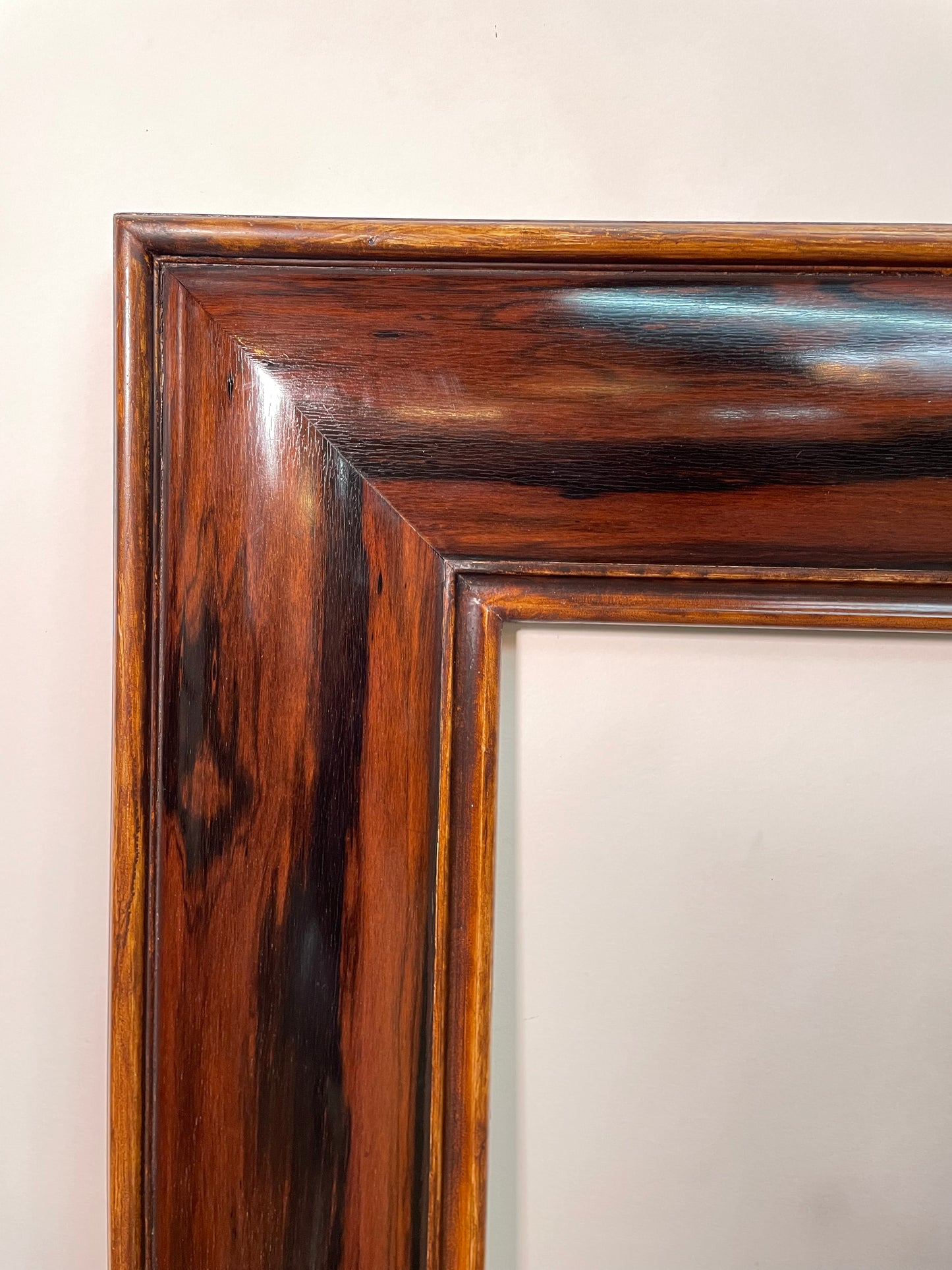 Macassar Ebony Square Wood Frame