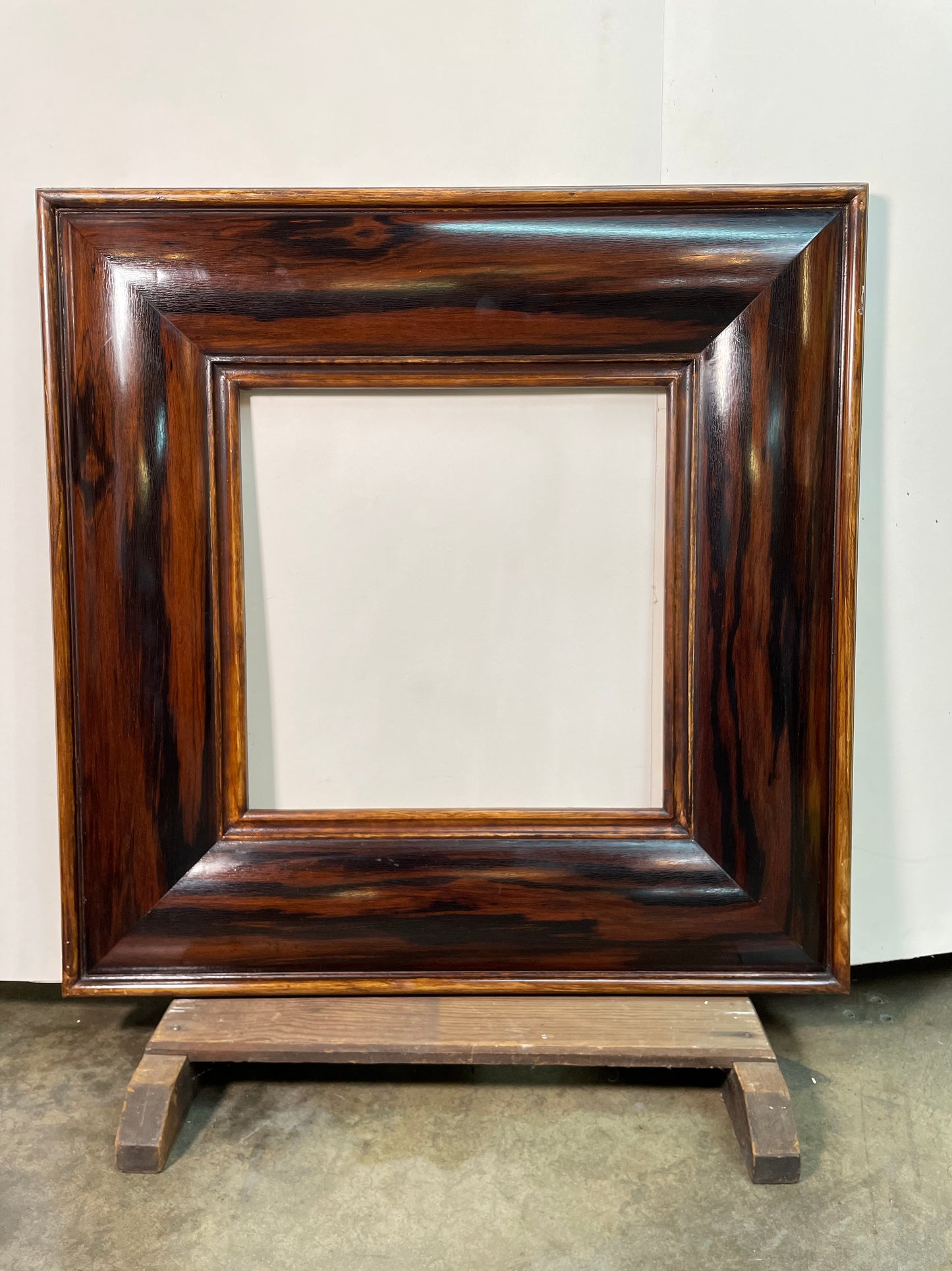 Macassar Ebony Square Wood Frame
