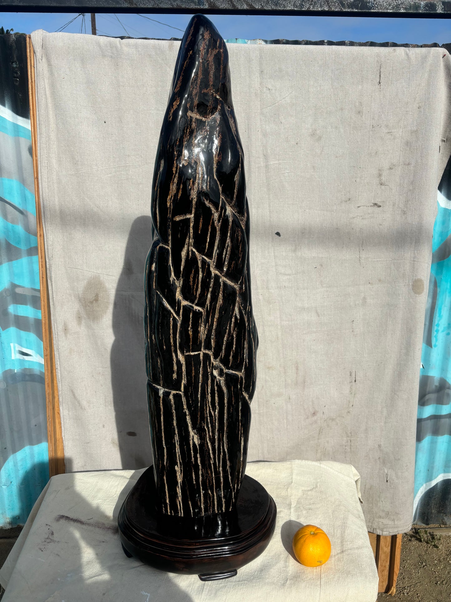 Sculpture of Petrified Wood