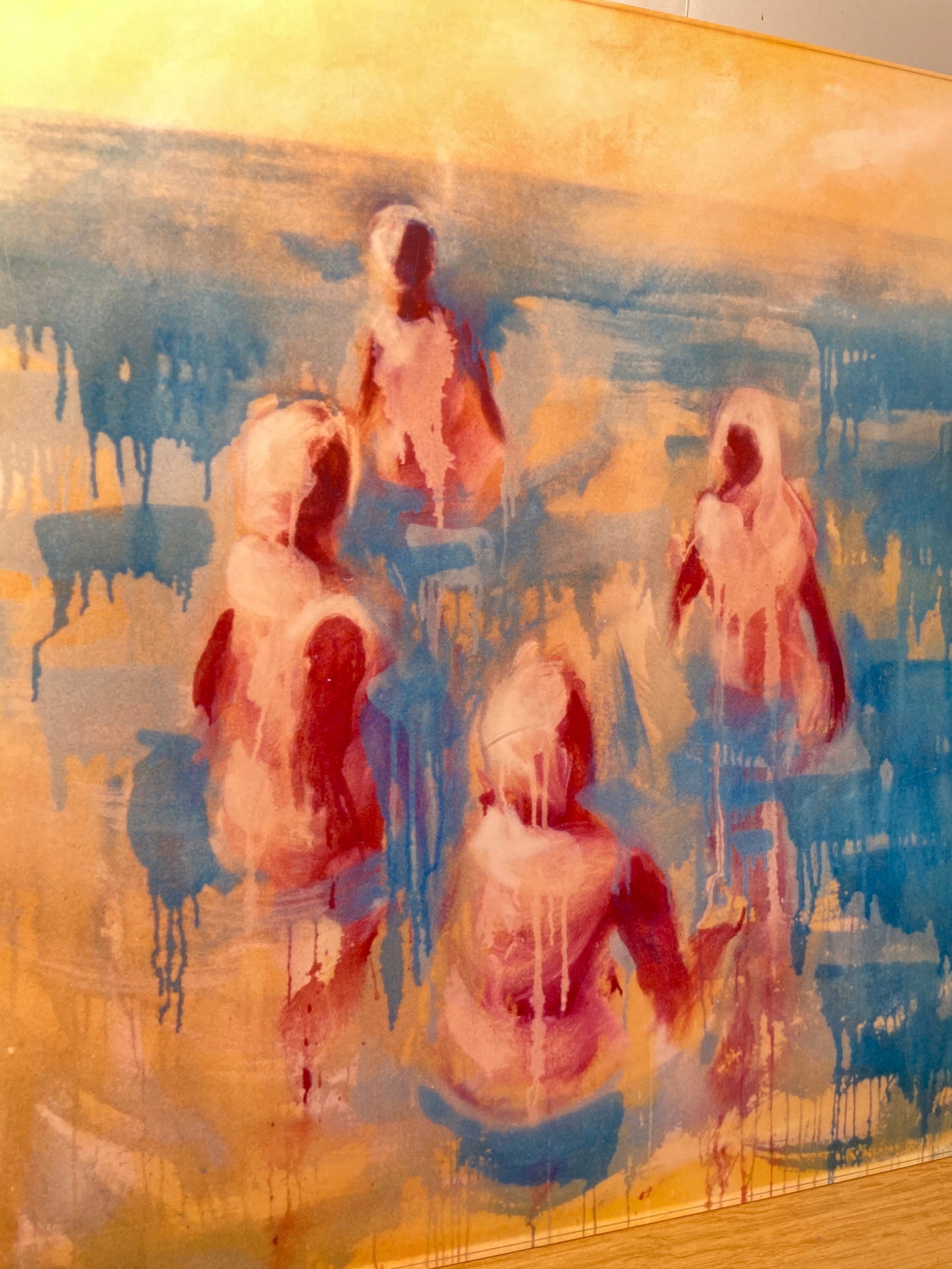 Drip Painting Print by Gary Palmer
