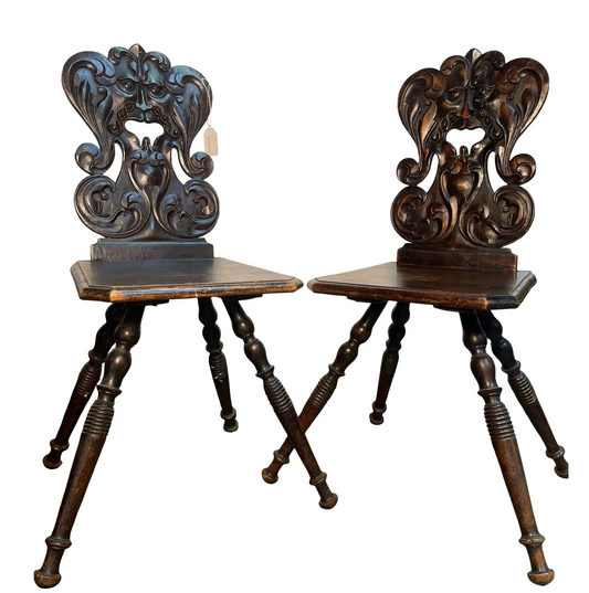 Pair of Father Wind Spinning Chairs