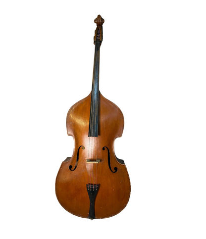 German Carved Round Back Upright Bass Guitar