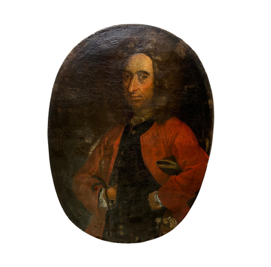 18th Century Oval Portrait of Gentleman