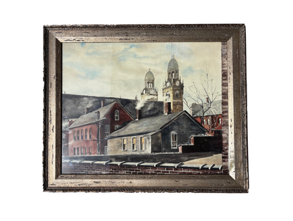 'Saint Stanislaus Kostka Catholic Church' Framed Painting by George Warner