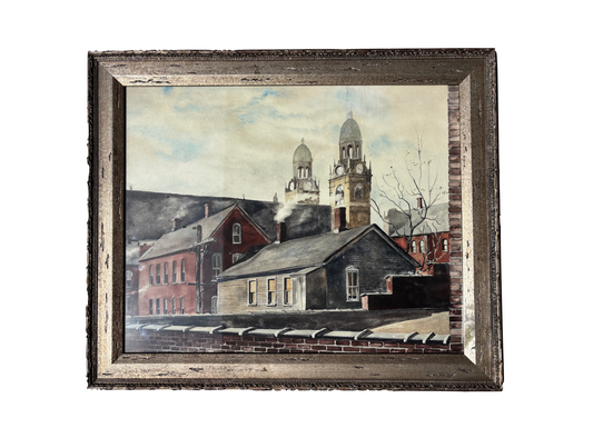 'Saint Stanislaus Kostka Catholic Church' Framed Painting by George Warner
