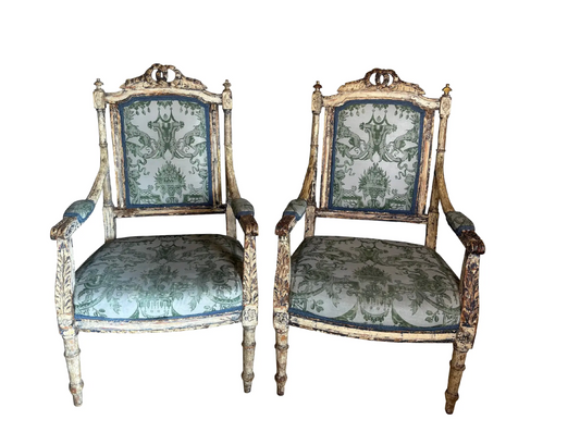Pair of Vintage Italian Armchairs