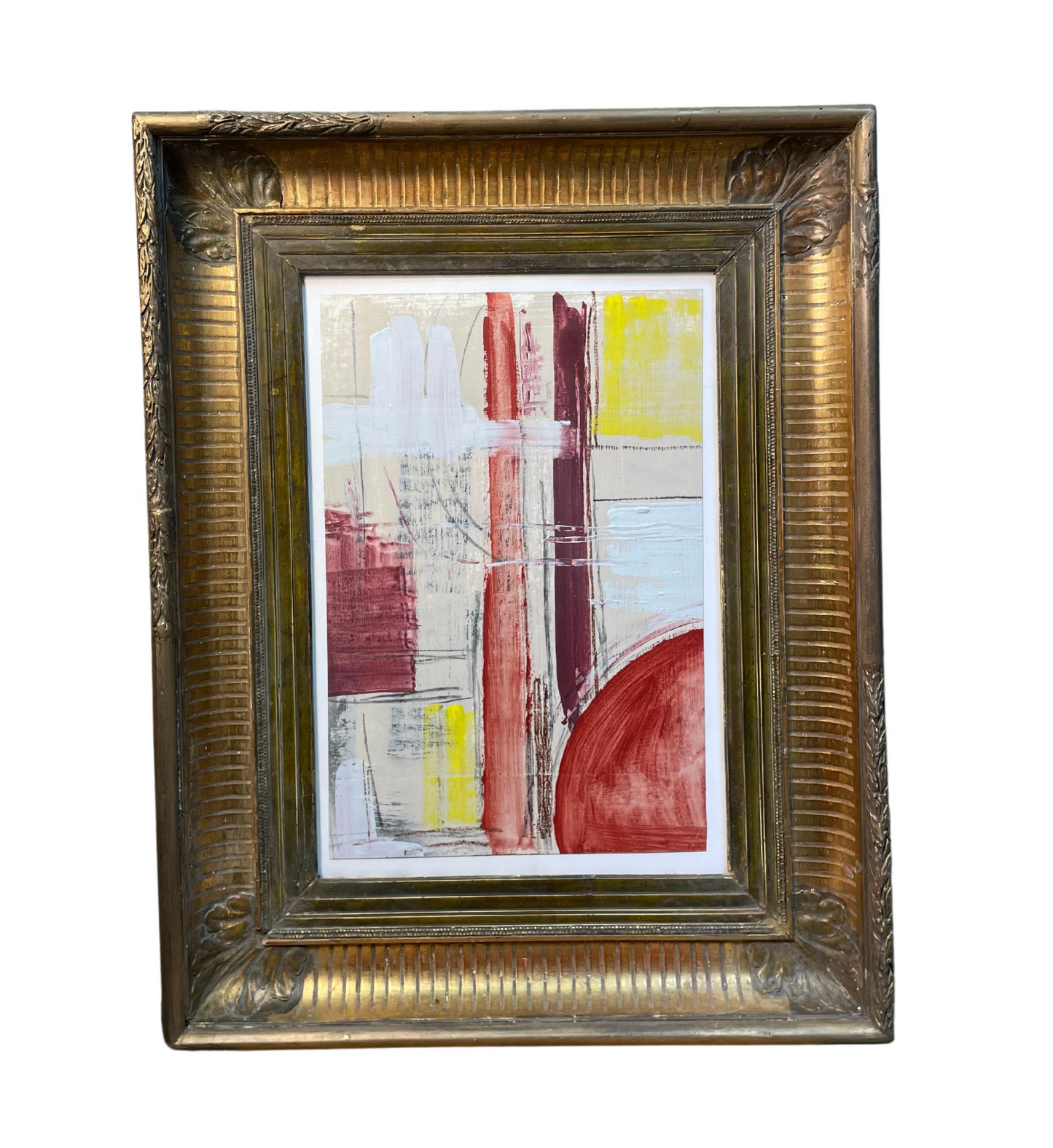 18th Century French Frame With Modern Contemporary Art