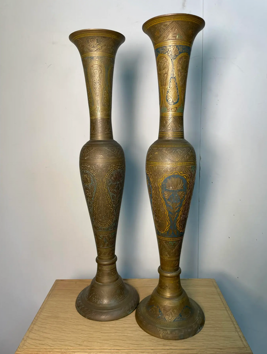 Pair of Moroccan Brass Irons