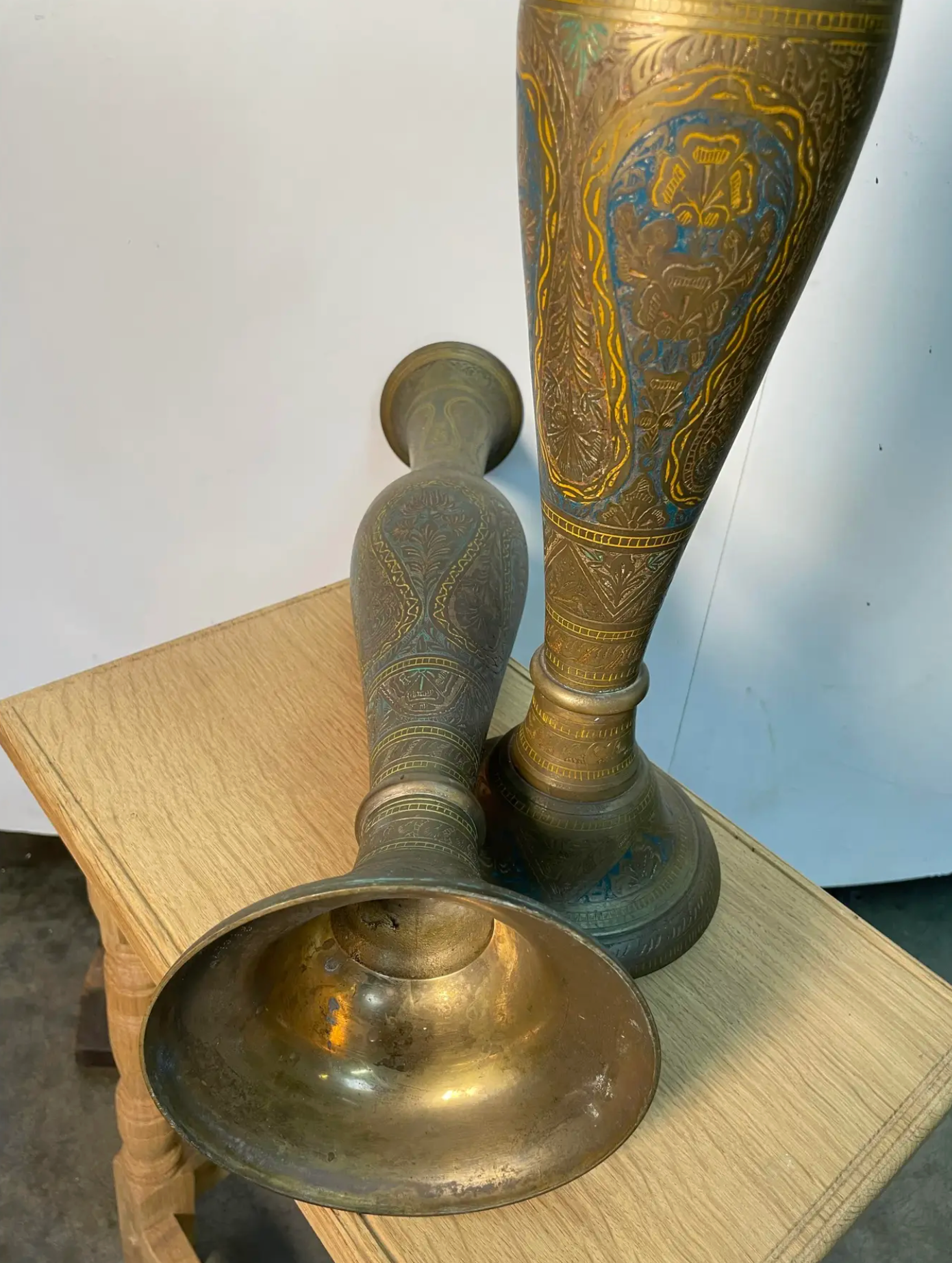 Pair of Moroccan Brass Irons
