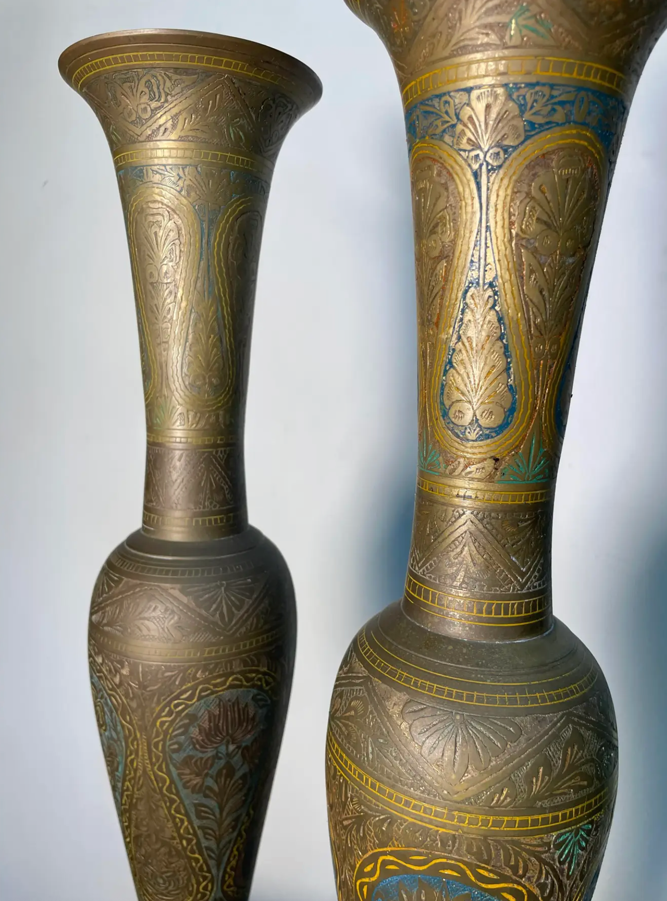 Pair of Moroccan Brass Irons